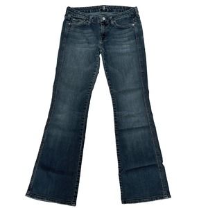 7 Seven For All Mankind Jeans Womens Size 30 BootCut A Pocket Denim Inseam 30.5"